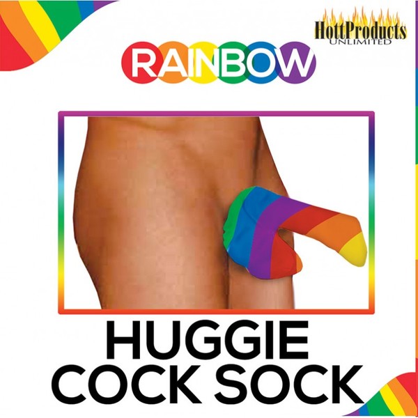 Rainbow Pecker Huggie – Cotton Comfortable Cock Sock Rainbow > Novelties > Gag Gifts
