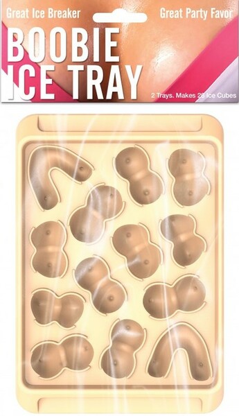 Boobie Ice Cube Tray Set – Durable Food-Grade Silicone Ice Cube Trays Beige > Novelties > Party Supplies