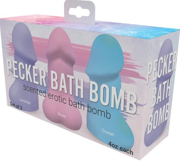 Pecker Bath Bomb 3-Pack – Scented Erotic Bath Bomb Set > Novelties > Novelty Soap
