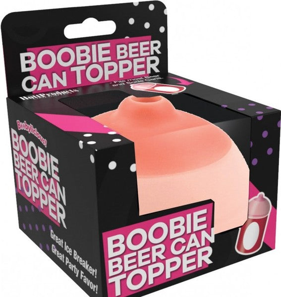 Boobie Beer Can Topper – Food Grade PVC Beverage Accessory Beige > Novelties > Gag Gifts