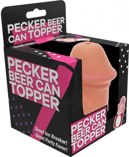 Pecker Beer Can Topper – Food Grade PVC Snap-On Beverage Accessory Beige > Novelties > Gag Gifts