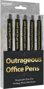 Outrageous Office Assorted Novelty Sayings Pens Default Title > Novelties > Gag Gifts