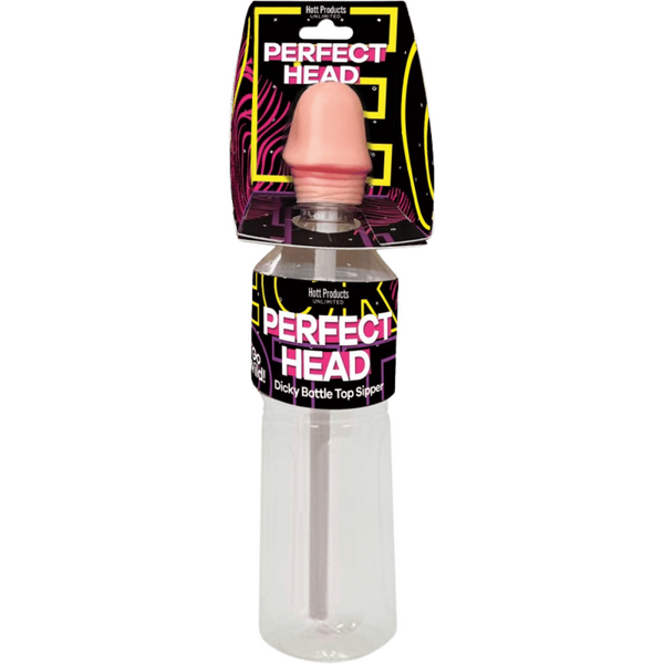 Perfect Head – Sipper Bottle Top Accessory 16oz Novelty Party Item One Size > Novelties > Gag Gifts