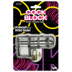 Cock Block – Adjustable Lockable Male Chastity Device with Master Lock and Key One Size > Novelties > Gag Gifts