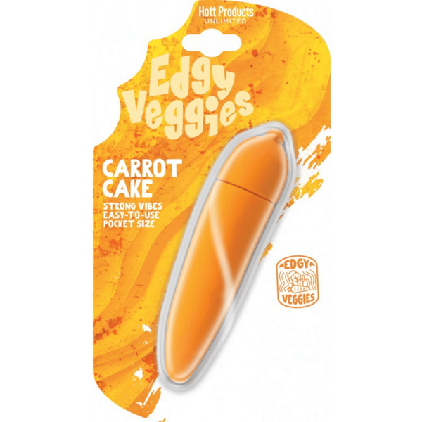 Edgy Veggies Carrot Shaped Mini Vibrator – Water-Resistant 10-Speed Mini Vibrator Secondary image