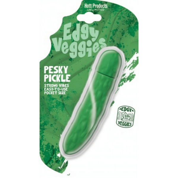 Edgy Veggies Pesky Pickle – Portable Waterproof Mini Vibrator with 10 Speeds Secondary image