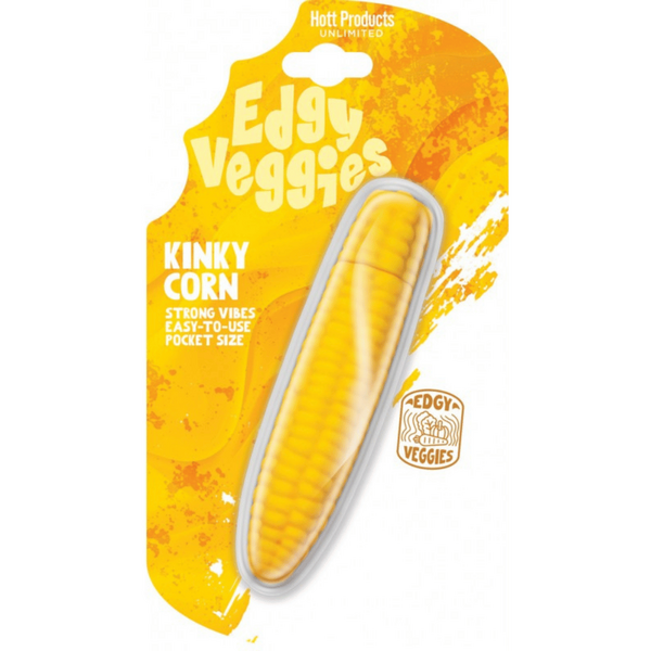 Edgy Veggies Corn Cob Mini Vibrator – Water Resistant 10-Speed Personal Massager Secondary image