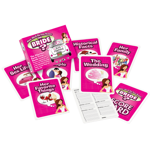 How Well Do You Know The Bride Trivia Game – Party Game One Size > Novelties > Card Games