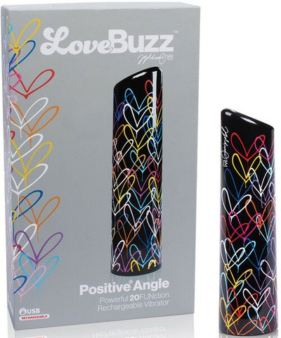 LoveBuzz Positive Angle – Waterproof Rechargeable Massager with Wide Angled Vibration Surface Multi > Vibrators > Mini Vibrators