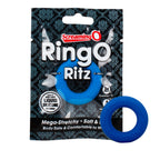 Screaming O RingO Ritz – Liquid Silicone Cock Ring Blue > Cock Ring > Single