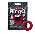 Screaming O RingO Ritz – Liquid Silicone Cock Ring Red > Cock Ring > Single