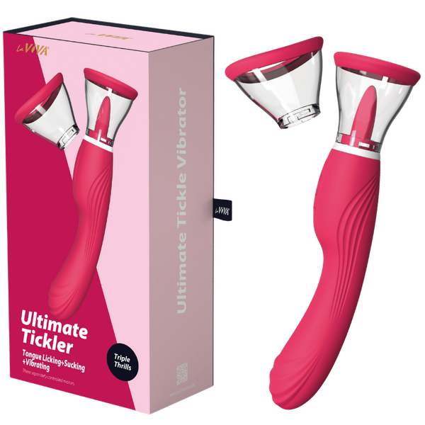 LaViva Ultimate Tickler – Multi-Function 10 Inch Tongue Licking Vibrator One Size > Sex Toys For Ladies > Clitoral Vibrators and Stimulators