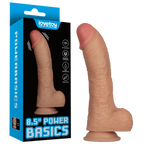 Power Basics 8.5 Inch USB Rechargeable Vibrating Dildo Flesh > Vibrators > Realistic Vibrators
