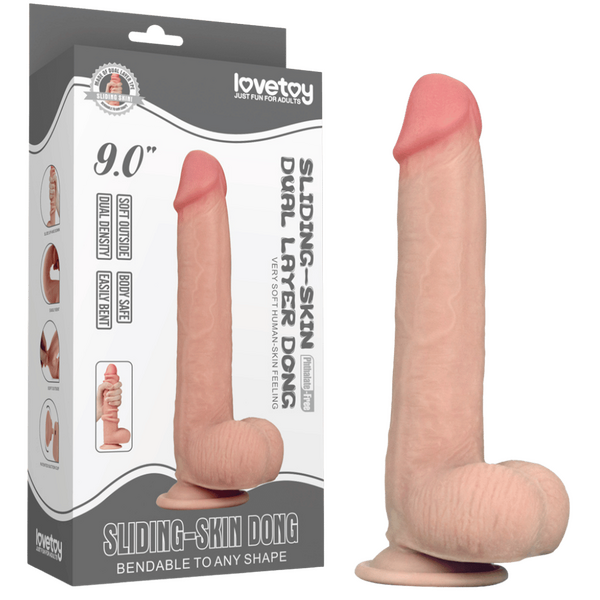 Lovetoy Sliding Skin 9 inch packaging