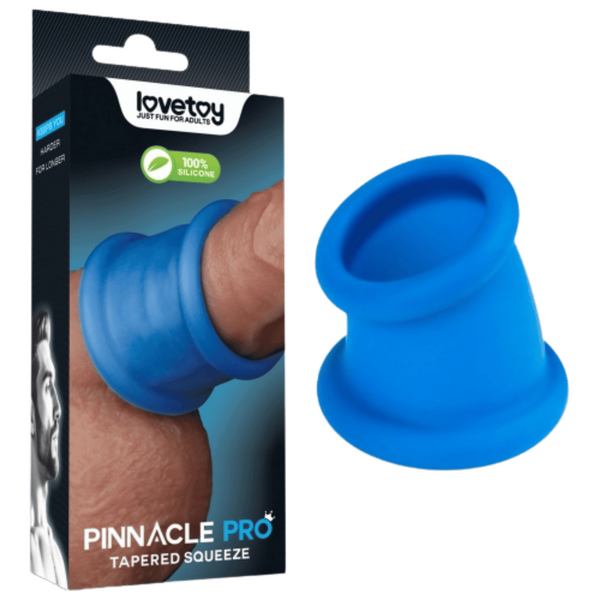 Tapered Squeeze Stretcher – Dual-Function Penis Ring and Ball Stretcher Silicone Device Default Title > Sex Toys For Men > Ball Stretchers