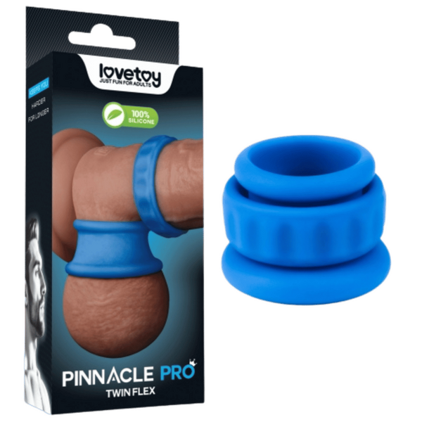 Twin Flex Stretcher – Versatile Two-Piece Adjustable Stretching Device Blue > Cock Ring > Single