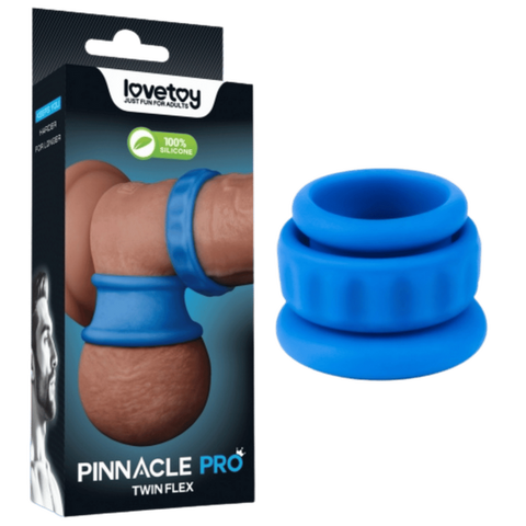 Twin Flex Stretcher – Versatile Two-Piece Adjustable Stretching Device Blue > Cock Ring > Single