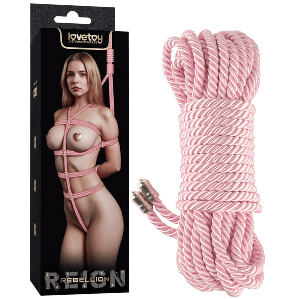 Rebellion Reign Ebony Silky Bondage Rope 10 Meter – Luxury Bondage Rope > Bondage Gear > Rope