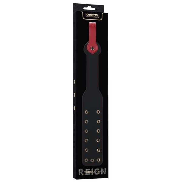 Rebellion Reign Dual-Branch Paddle – Durable PU Sensory Paddle 15 Inch One Size > Bondage Gear > Paddles