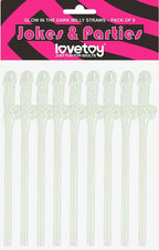 Willy Straws Glow in the Dark 9 Pack – Glow in the Dark Straws Glow in the Dark > Novelties > Party Supplies