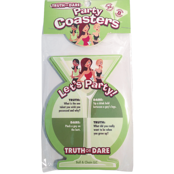 Truth or Dare Party Coasters – Party Game Accessories One Size > Novelties > Party Supplies