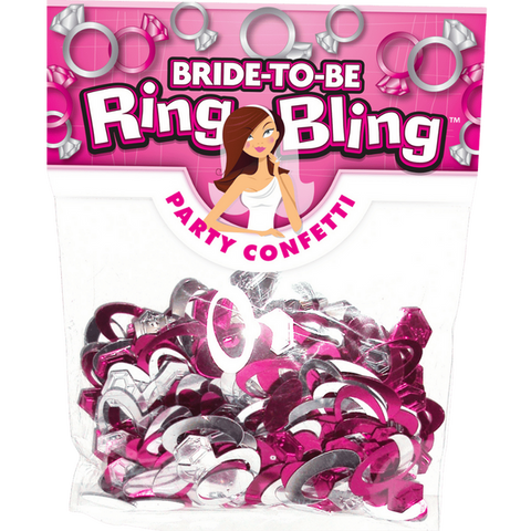 Bride To Be - Ring Bling Party Confetti – Decorative Party Confetti One Size > Novelties > Bachelor & Bachelorette Items