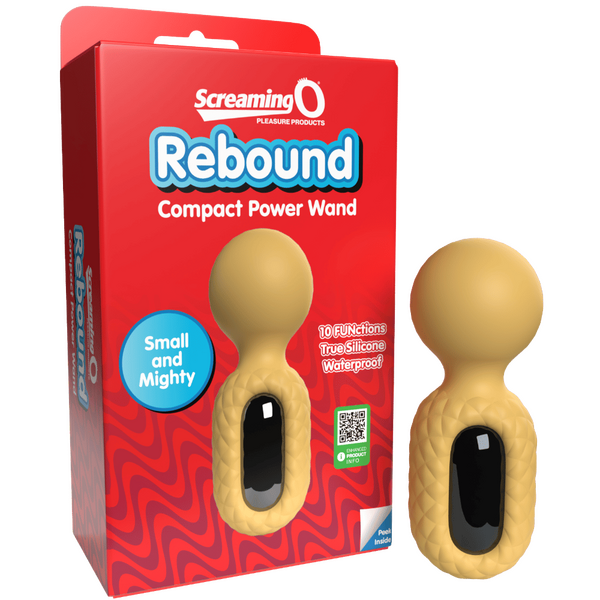 Cuties Rebound Compact Power Wand – Waterproof Rechargeable Wand Vibrator Yellow > Sex Toys > Mini Massagers