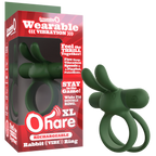 Ohare XL (Black | Blue | Green) – Rechargeable Large Rabbit Vibrator Green > Cock Ring > Vibrating