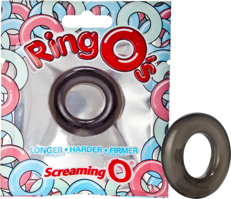 RingO Pleasure Ring – Stretchy Erection-Enhancement SEBS Penis Ring Black > Cock Ring > Single