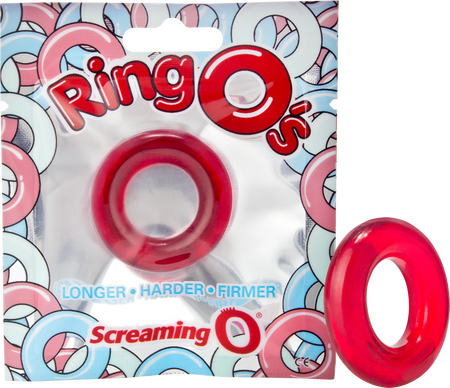 RingO Pleasure Ring – Stretchy Erection-Enhancement SEBS Penis Ring Red > Cock Ring > Single