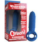 Oyeah Rechargeable Silicone Rideable Vibe Ring – Premium Silicone Vibrating Ring Blue > Cock Ring > Vibrating
