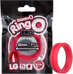 RingO Pro LG – Body-Safe Silicone Stretchy 1.25 Inch Penis Ring Red > Cock Ring > Single