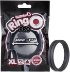 RingO Pro XL – Body-Safe Stretchy Silicone Penis Ring with Extra-Large Dimensions Black > Cock Ring > Single