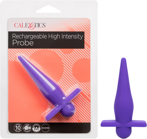 High Intensity Probe – Rechargeable Silicone Vibrator with 10 Vibration and Pulsation Functions Purple > Anal Range > Vibrating Butt Plugs