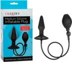 CalExotics Medium Silicone Inflatable Plug – Inflatable Anal Plug with Detachable Hose Black Medium > Anal Range > Tunnel and Stretchers