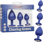 Cheeky Gems – Anal Training Kit with Three Graduated Anal Plugs Purple > Anal Range > Butt Plug Kits