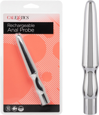 Rechargeable Anal Probe – Ultra-Powerful Tapered Vibrating Anal Probe with 10 Functions Silver > Anal Range > Butt Plugs