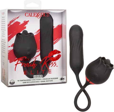 French Kiss Elite Lover – Vibrating and Rotating Bullet Teaser Vibrator with 10 Functions Default Title > Sex Toys For Ladies > Clitoral Vibrators and Stimulators