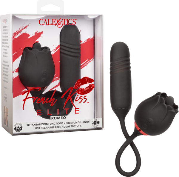 French Kiss Elite Romeo – Flickering Teaser and Thrusting Bullet Vibrator with 10 Functions Default Title > Vibrators > Ladies > Clitoral Vibrators and Stimulators