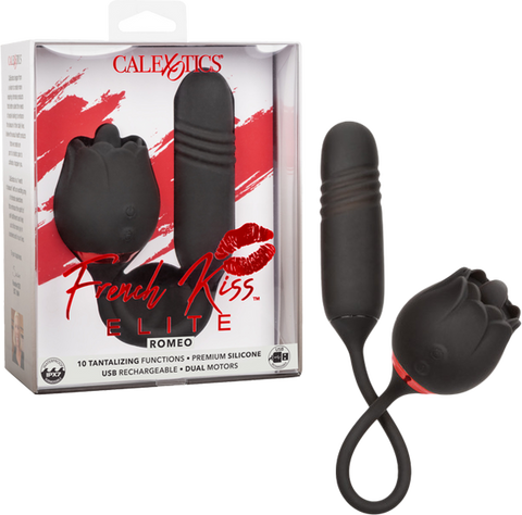 French Kiss Elite Romeo – Flickering Teaser and Thrusting Bullet Vibrator with 10 Functions Default Title > Vibrators > Ladies > Clitoral Vibrators and Stimulators