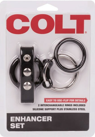 Colt Enhancer Set – Male Pleasure Cock Ring Set Black > Cock Ring > Sets