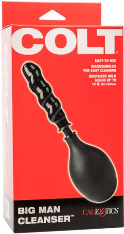 Colt Big Man Cleanser – Phthalate-Free PVC Spiraled Probe Anal Cleanser Black > Essentials > Douches
