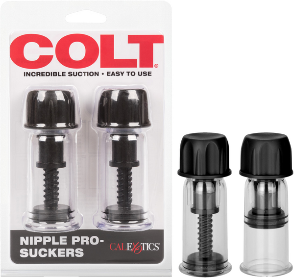 Colt Nipple Pro-Suckers – Adjustable Suction Vacuum Nipple Clamps Black > Sex Toys > Nipple Suckers