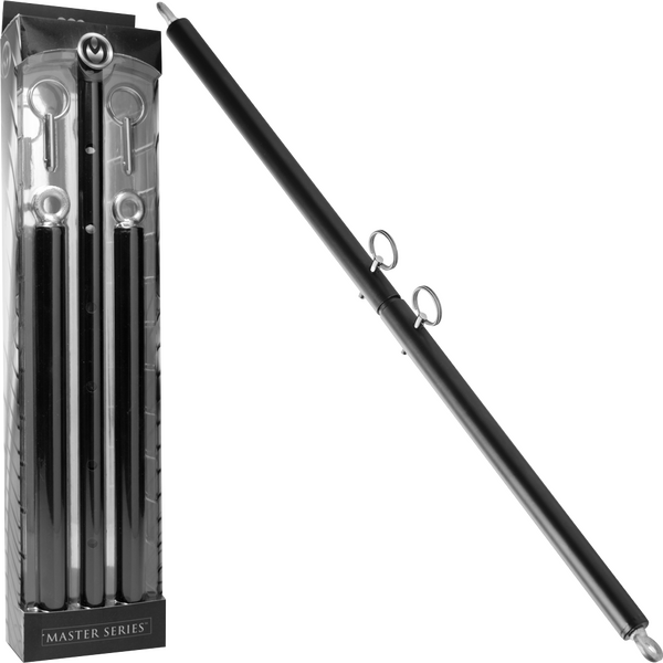 Adjustable Steel Spreader Bar – Durable Steel BDSM Accessory with Eyebolts Black > Bondage Gear > Restraints