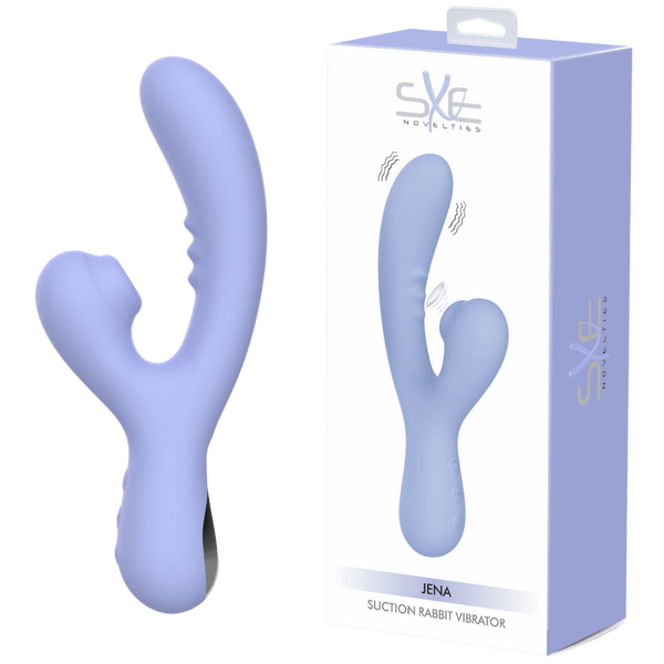 Jena Suction Rabbit Vibrator – Waterproof Silicone Rechargeable 22cm Secondary image