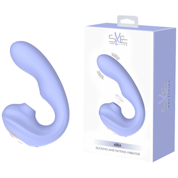 Aria Sucking & Patting – Waterproof Silicone Rechargeable Vibrator Default Title > Sex Toys For Ladies > Clitoral Vibrators and Stimulators