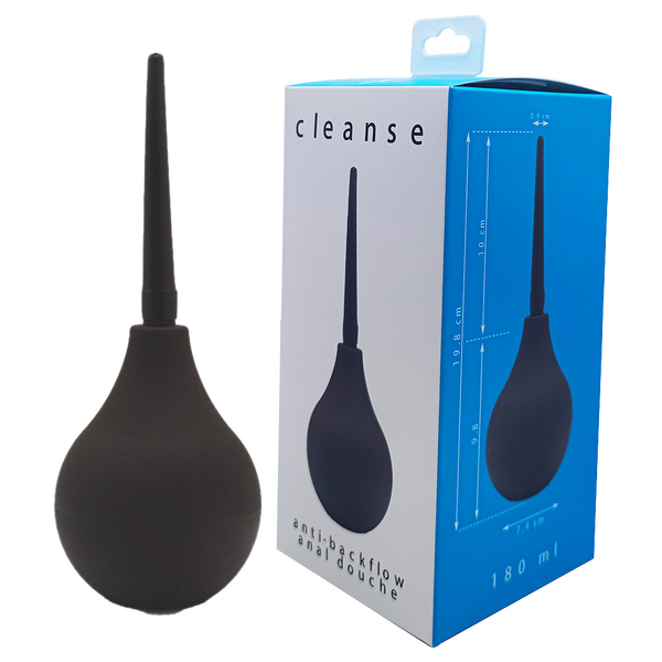 Cleanse Anti-Backflow Silicone Medical Grade Anal Douche 180 Ml Default Title > Essentials > Douches