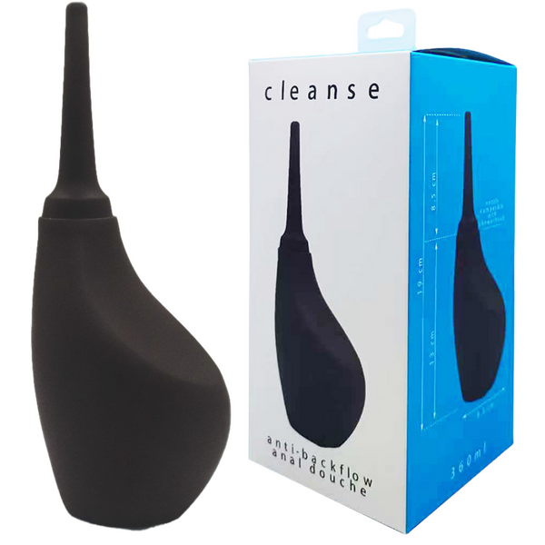 Cleanse Anti-Backflow Anal Douche - Silicone 360ml Bulb Default Title > Essentials > Douches