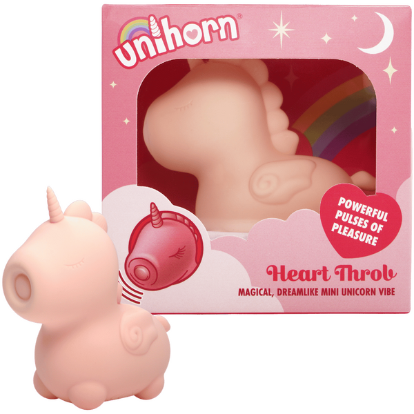Heart Throb The Pulsing One (Soft Pink) – Mini Vibrator with 10 Speeds and Tongue Motion Patterns > Sex Toys For Ladies > Clitoral Vibrators and Stimulators
