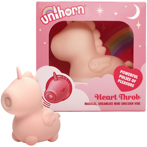 Heart Throb The Pulsing One (Soft Pink) – Mini Vibrator with 10 Speeds and Tongue Motion Patterns > Sex Toys For Ladies > Clitoral Vibrators and Stimulators